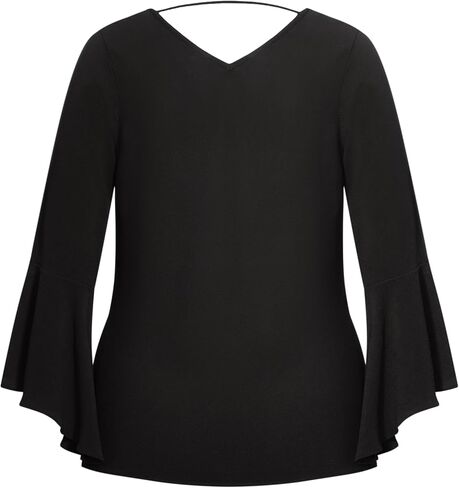 City Chic Women's Plus Size Dress-Ruffle Nile in Saudi Arabia