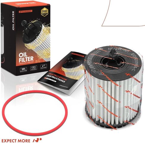 A-Premium 20K Miles Upgrated Protection Oil Filter Compatible with Chevrolet & GMC & Buick & Saab & Oldsmobile & Pontiac & Saturn & Fisker Models - Equinox, Malibu, Impala, Terrain, LaCrosse in Saudi Arabia