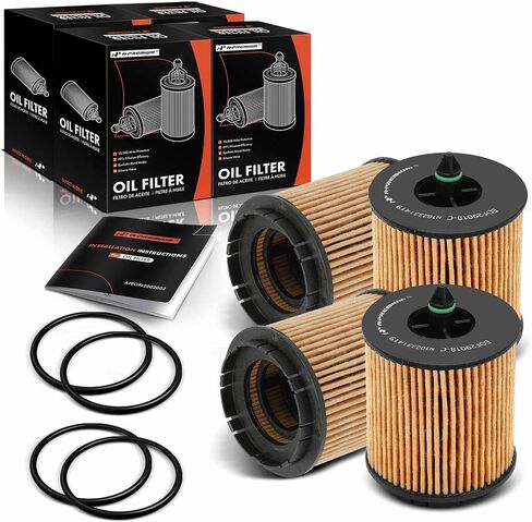 A-Premium 4-PC 10K Miles Protection Oil Filter Compatible with Chevrolet Equinox, Impala, Captiva Sport, HHR, Cobalt, Classic, Cavalier & Buick & Saab & GMC & Oldsmobile & Pontiac & Saturn & Fisker in Saudi Arabia