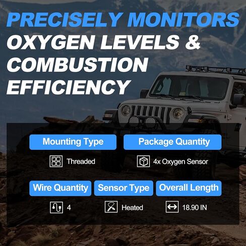 4 قطع مجموعة مستشعر الأكسجين المنبع + مستشعر O2 المتدفق لـ 1997-2004 F150، 1996-05 Explorer، 00-07 Taurus، 98-11 Crown Victoria، E150 Expedition Mark VIII Town Car B3000 Mariner Mountaineer in Saudi Arabia