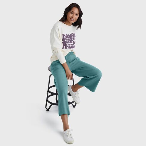 بنطال نسائي قصير من Hanes Originals واسع الساق in Kuwait
