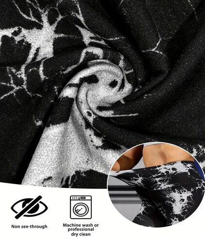 Seamless Tie Dye Workout Shorts for Women High Waisted Scrunch Butt Cycling Yoga Shorts in Saudi Arabia