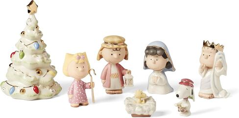 Lenox Peanuts 7-Piece Christmas Pageant Figurines, Multicolor in Saudi Arabia
