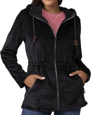 Free Country Womens Fashion Hoodie Zip Sweatshirt Casual Hooded Fall Winter Fleece Long Sleeve Jackets Hoodies - Grid in Saudi Arabia