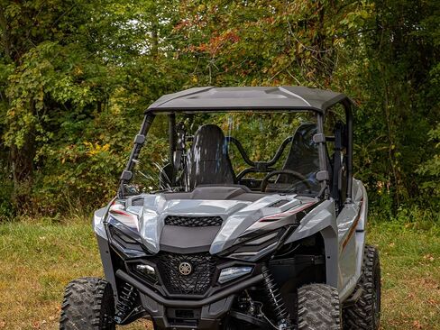 زجاج أمامي كامل مقاوم للخدش SuperATV لعام 2021+ Yamaha Wolverine RMAX 2 / RMAX 4 | تركيب سهل | بولي كربونات بسمك 1/4 بوصة | يتضمن سدادة لمبة مثبتة مسبقًا in Saudi Arabia