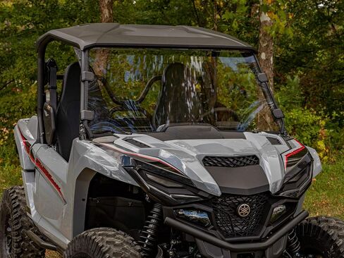 زجاج أمامي كامل مقاوم للخدش SuperATV لعام 2021+ Yamaha Wolverine RMAX 2 / RMAX 4 | تركيب سهل | بولي كربونات بسمك 1/4 بوصة | يتضمن سدادة لمبة مثبتة مسبقًا in Saudi Arabia