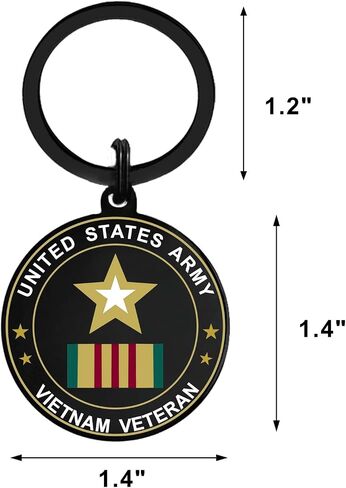 Army Veteran Gifts, Army Vietnam Veteran Keychain for Men Women Birthday Christmas Valentines Day Easter Gifts in Saudi Arabia