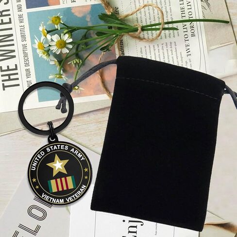 Army Veteran Gifts, Army Vietnam Veteran Keychain for Men Women Birthday Christmas Valentines Day Easter Gifts in Saudi Arabia