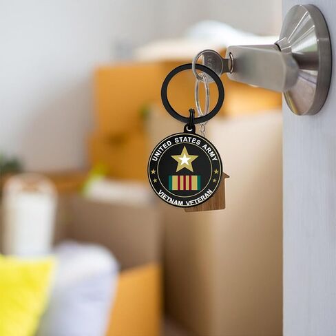 Army Veteran Gifts, Army Vietnam Veteran Keychain for Men Women Birthday Christmas Valentines Day Easter Gifts in Saudi Arabia