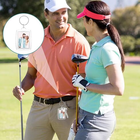 6 قطع سلسلة مفاتيح مخصصة لصورة 1.7 × 1.1، سلسلة مفاتيح صورة فارغة مزدوجة الجوانب، سلاسل مفاتيح أكريليك فارغة، سلاسل مفاتيح مخصصة، هدية تخرج مخصصة للرجال والنساء (شفاف) in Kuwait