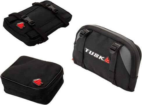 Tusk Front and Rear Motorcycle Fender Tube Packs with Handlebar Bag in Saudi Arabia