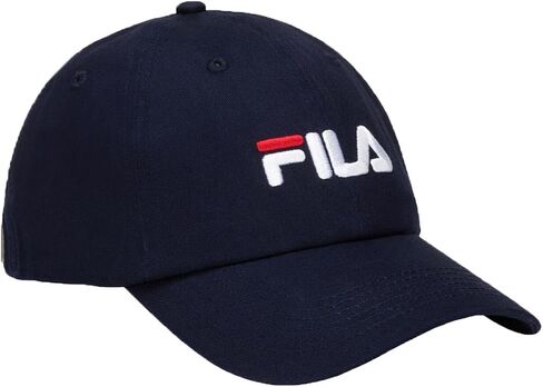 قبعة بيسبول للأب من القطن بشعار السرعة من Fila للجنسين قابلة للتعديل (معطف) in Saudi Arabia
