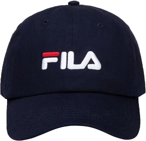 قبعة بيسبول للأب من القطن بشعار السرعة من Fila للجنسين قابلة للتعديل (معطف) in Saudi Arabia