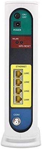 MOTOROLA 8x4 343 Mbps DOCSIS 3.0 N300 Cable Modem with Wi-Fi Gigabit Router, Model MG7310, Certified by Comcast, Charter Spectrum, Time Warner, Cox, BrightHouse, More in Kuwait