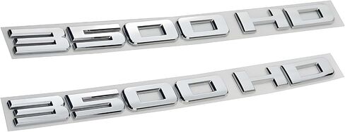 Pair Set 3500Hd 3500 Hd Letter Emblems Badges Replacement for Front Right Left Door Nameplates Decals Sticker (Matte Black) in Kuwait