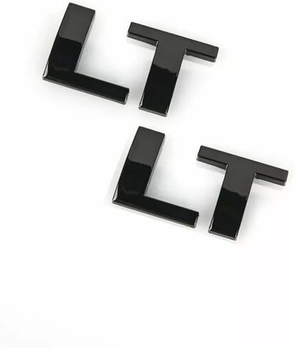 شعارات الحروف، شارات الباب، لوحة الباب الخلفي متوافقة مع 2007-2020 تاهو LT 5 قطع (أسود لامع) in Kuwait