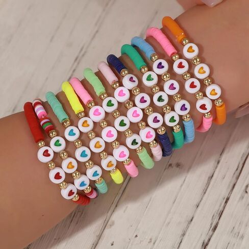 أساور الصداقة للنساء الملونة هيشي كلاي مطرز تمتد Bff سوار بوهو تكويم أساور مجوهرات Preppy هدايا الحفلات in Kuwait