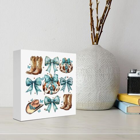 علامة خشبية لخريف الخريف Coquette لغرفة المعيشة المنزلية، يوم الحصاد، الخريف، مكتب، رف الكتب، ديكور in Kuwait