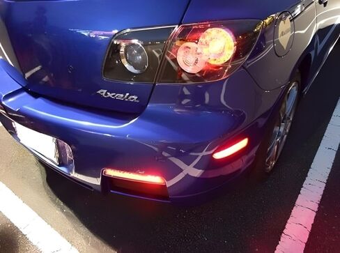 iJDMTOY عدسة مدخنة 90-SMD ضوء علامة جانبية LED كامل متوافق مع 2004-2008 Mazda 3 سيدان، استبدل عاكسات العلامات الجانبية OEM الحمراء بدون لمبة in Saudi Arabia