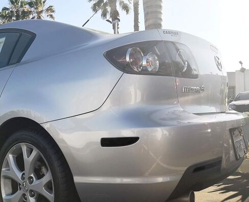 iJDMTOY عدسة مدخنة 90-SMD ضوء علامة جانبية LED كامل متوافق مع 2004-2008 Mazda 3 سيدان، استبدل عاكسات العلامات الجانبية OEM الحمراء بدون لمبة in Saudi Arabia