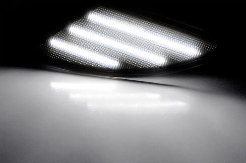 iJDMTOY Semi-Clear Lens 36-SMD Amber Full LED Front Bumper Side Marker Lights Compatible With 2006-2010 Mercedes-Benz W251 R-Class, Replace OEM Amber Front Sidemarkers in Saudi Arabia