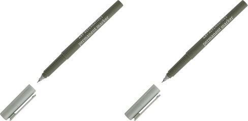 قلم تحديد دائم من Art Alternatives، فائق النعومة، فضي معدني - طرف لباد 1.2 مم - تلوين، رسم، تدوين الملاحظات in Kuwait