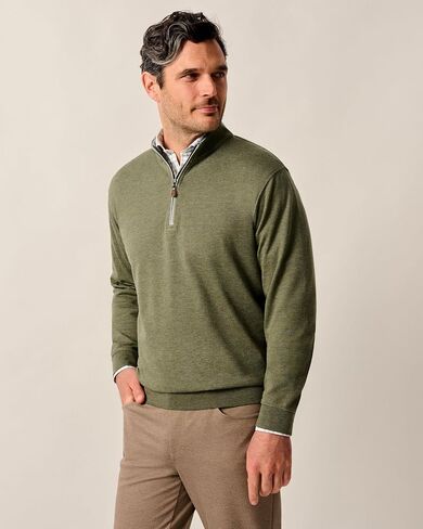 johnnie-O Sully 1/4 Zip Pullover - JMKO1460 - Volcano - L in Saudi Arabia