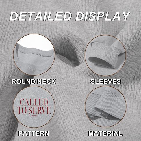 Christian Sweatshirts for Women Faith Jesus Called To Serve Graphic Sweatshirt God Religious Hoodie Pullover Tops in Saudi Arabia