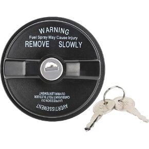 ZONFANT Locking Gas Cap W/2 Keys, Gas Lock Fuel Cap Compatible with Chrysler Chevy Fiat Ford Infiniti Jeep Mitsubishi Ram, Replace # 05278655AB, 5278655AB