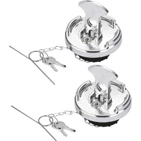 Nakuuly قفل غطاء وقود الديزل بفتحات تهوية 4 بوصة 2 قطعة متوافق مع Peterbilt 386 387 579 587 1972-2017 نصف شاحنة من الألومنيوم على شكل رافعة غطاء خزان الوقود للشاحنة مع 4 مفاتيح in Kuwait