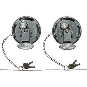 Keyed Alike Pair Locking Lever Style Diesel Fuel Caps for Peterbilt