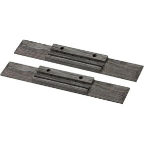 MECCANIXITY Guitar Bridge Rosewood 2 String 178x30x8.5mm Dark Grey for Folk Acoustic Guitar 2pcs