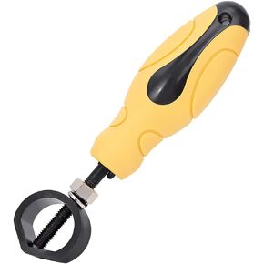 BENECREAT Metal Punch Stamp Holder, Universal Holds Stamps Up to 15mm in Diameter with White Rubber Handle for Metal Working