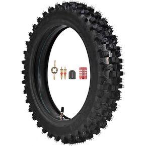 90/100-14 Rear Tire Inner Tube Assembly Tyre for Motocross Off Road Dirt Pit Bike (90/100-14)