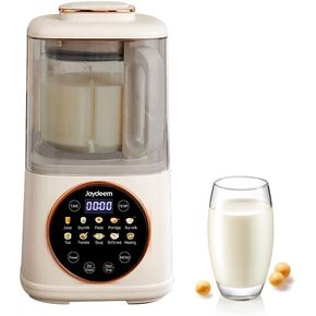 Joydeem JD-J03 Quiet Cooking Blender with Soundproof Shield, Silent Hot Cold Blender for Soy Milk & Juice, 8-Speed and Temperature Control, 12H Preset, 1100ml, White