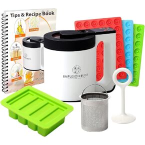 Roman Ventures 2-In-1 Decarboxylator & Infuser | Magic Butter Maker Machine & Oil Infuser Machine -Compact Design- Herbal Recipe Book & All Accessories Included (Decarb 2-in-1)