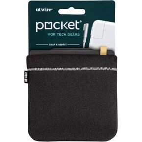 Pocket for Tech Accessories Snap & Store Cable Charger Pouch