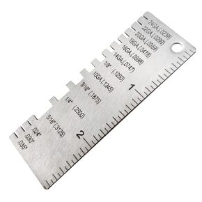 Round Dual Sided Metal Wire Guage Thickness Gauge, Stainless Steel Standard Wire Gauge Measurement Tool
