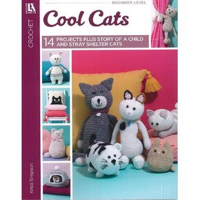 Leisure Arts Crochet Cool Cats Crochet Book, Crochet Book, Crochet Pattern Books, Crochet Books Patterns, Crochet Patterns, Crochet Stitch Book, Crochet Patterns for Beginners