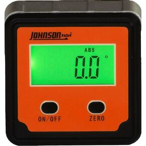 Johnson Level & Tool 1886-0000 Magnetic Digital Angle Locator w/ 2 Buttons, Orange, 1 Locator