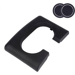 Center Console Cup Holder Replacement Pad, Bench Seat Center Console Cupholder Armrest Pad,Include 2pcs Coasters,Compatible with 2004-2014 Ford F-150 (Grey)