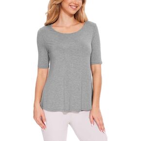 GYS Women's Half Sleeve Tee Lounge Pajama Top - Viscose Made from Bamboo