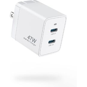 كتلة شاحن حائط XTREMTEC مزدوج USB من النوع C للشحن السريع، محول طاقة صغير قابل للطي بقدرة 47 وات، متوافق مع Apple iPhone 15 series iPhone Etc، Samsung AFC/2.0A/BC1.2، PD3.0/2.0، FCP/SCP إلخ (أخضر) ) in Kuwait