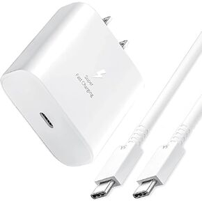 Samsung Fast Charger 25W USB C Super Fast Charging Type C Charger Cord 6ft Android Phone Charger for Samsung Galaxy S24 S23 S22 S21 S20 Ultra/Plus/FE,Note20/10,ZFold5,ZFlip5,C55,A55,A15,A25,Galaxy Tab