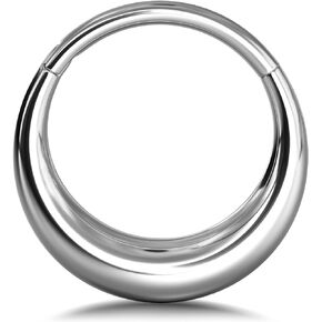 BodyBonita Septum Rings 16G - 316L Stainless Steel Nose Rings Hoops for Men Women Septum Piercing Jewelry 8mm 10mm