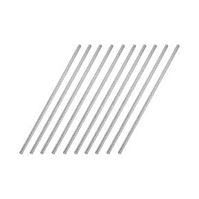 uxcell 2.5mm x 300mm 304 Stainless Steel Solid Round Rod for DIY Craft - 10pcs