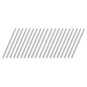 uxcell 3mm x 50mm 304 Stainless Steel Solid Round Rod for DIY Craft - 20pcs