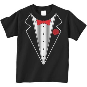 Threadrock Little Boys' Tuxedo Infant/Toddler T-Shirt