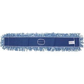 Boardwalk BWK1148 48 in. x 5 in. Cotton/Synthetic Blend Dust Mop Head - Blue