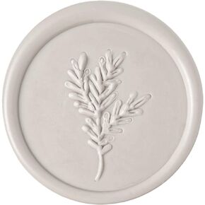 50 Pcs Wax Seal Stickers White Wreath Envelope Seal Stickers for Wedding/Bithday/Baby Shower/Thanksgiving/Invatation/Bussiness Envelope Sticker